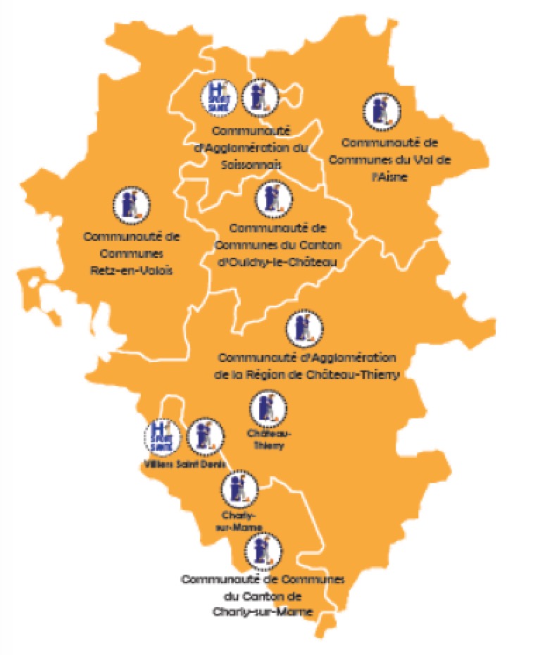 Carte Maison sport sante aisne sud
