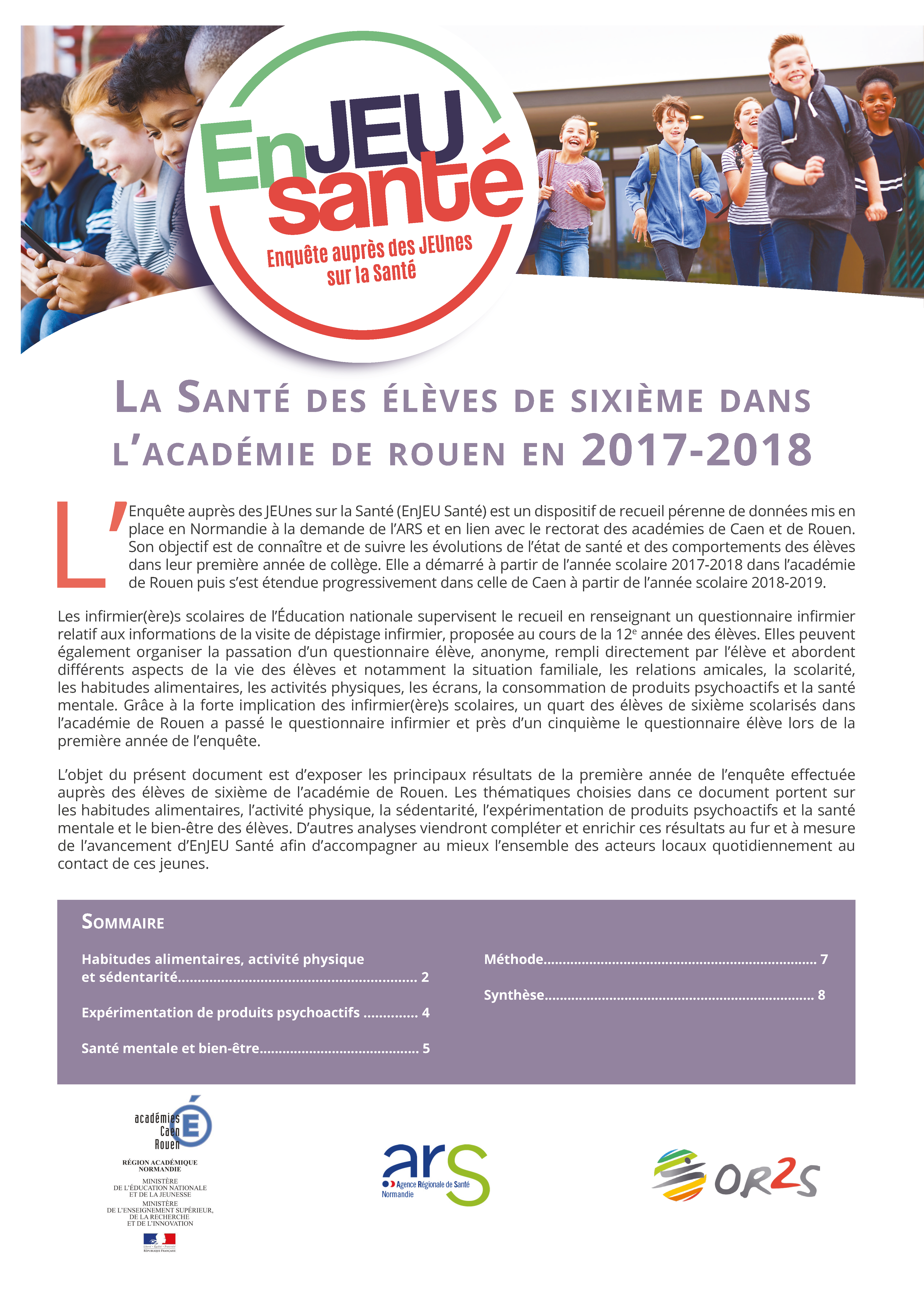 2019 EnjeuSanteElevesSixieme20172018 Normandie 1 Page 1