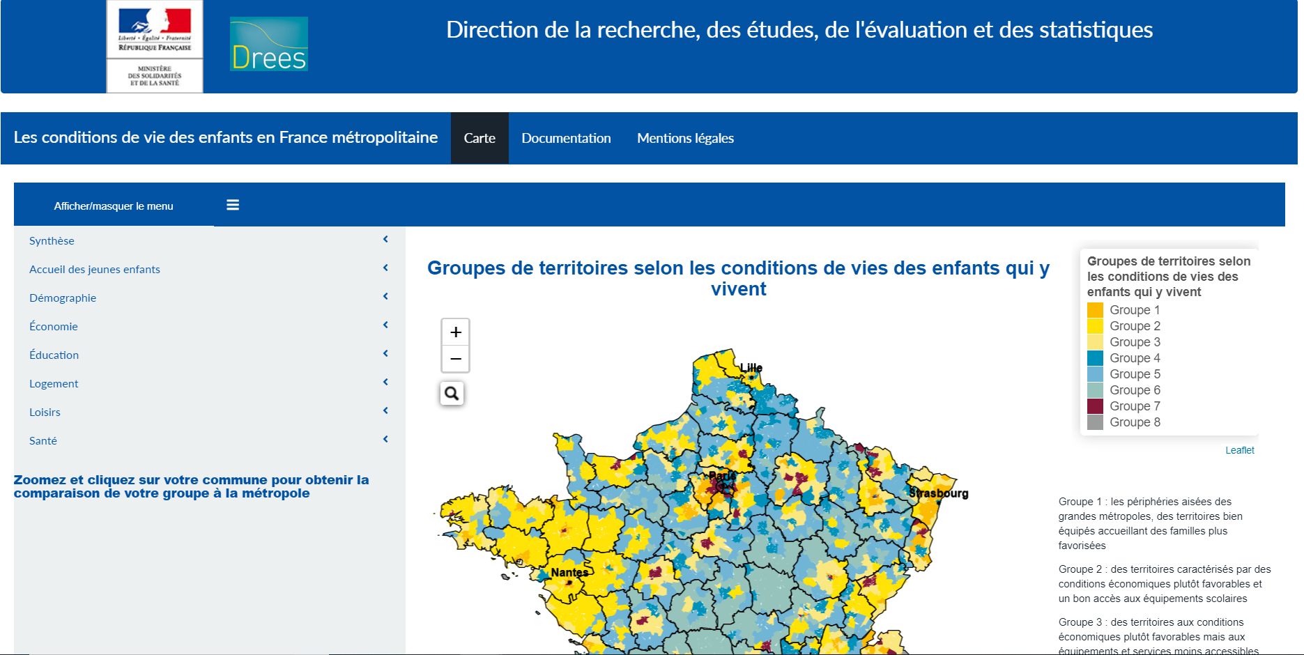 Carto qualite de vie Site Internet