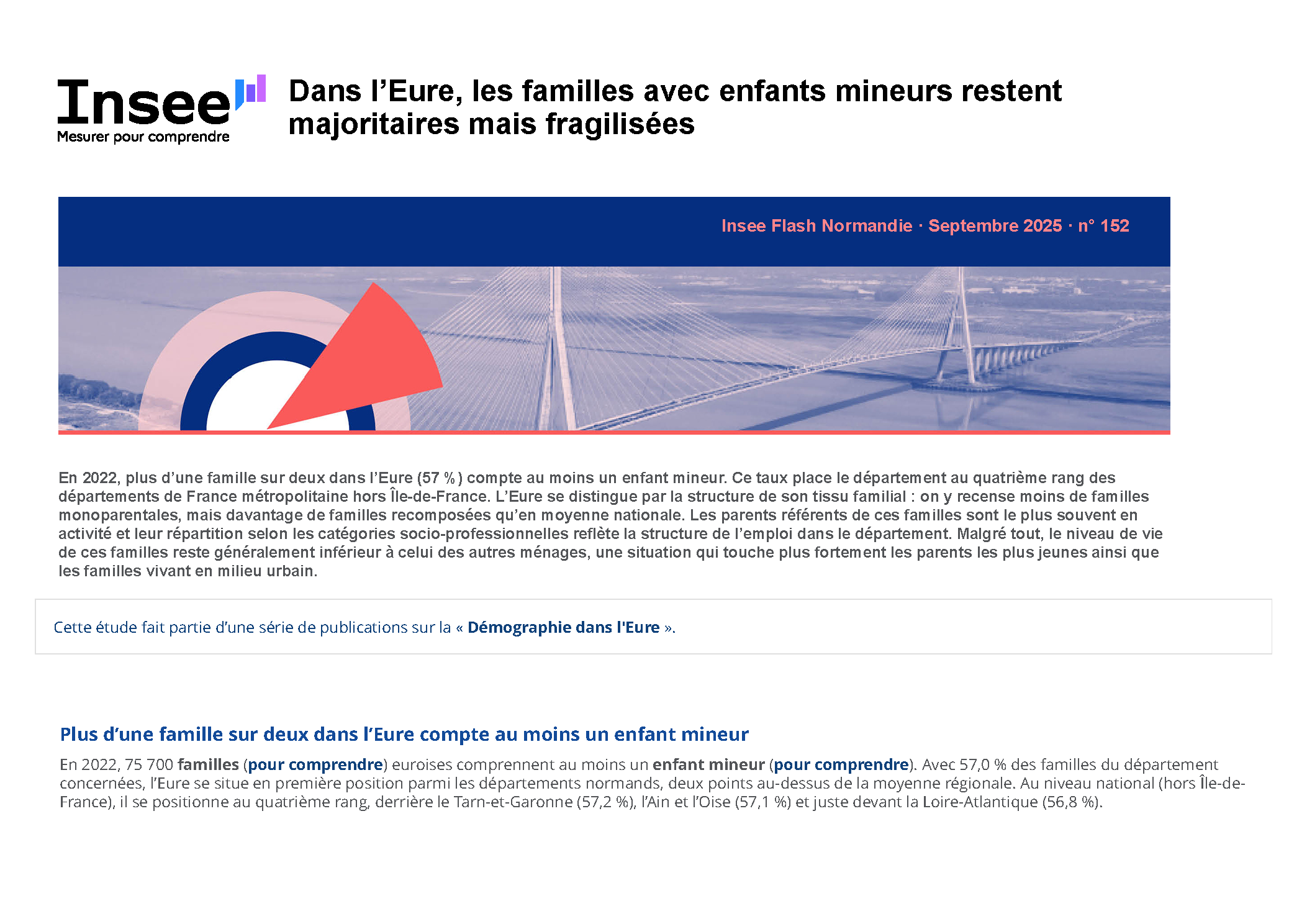 IMG Dans lEure les familles avec enfants mineurs restent majoritaires mais fragilisées Insee Flash Normandie 152