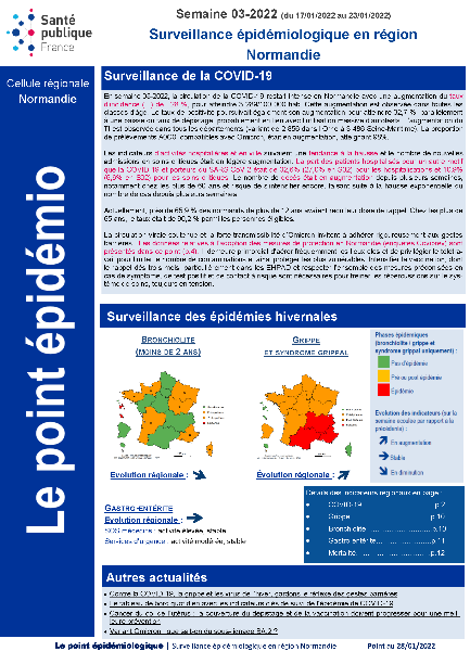 IMG Point épidémiologique régional Normandie