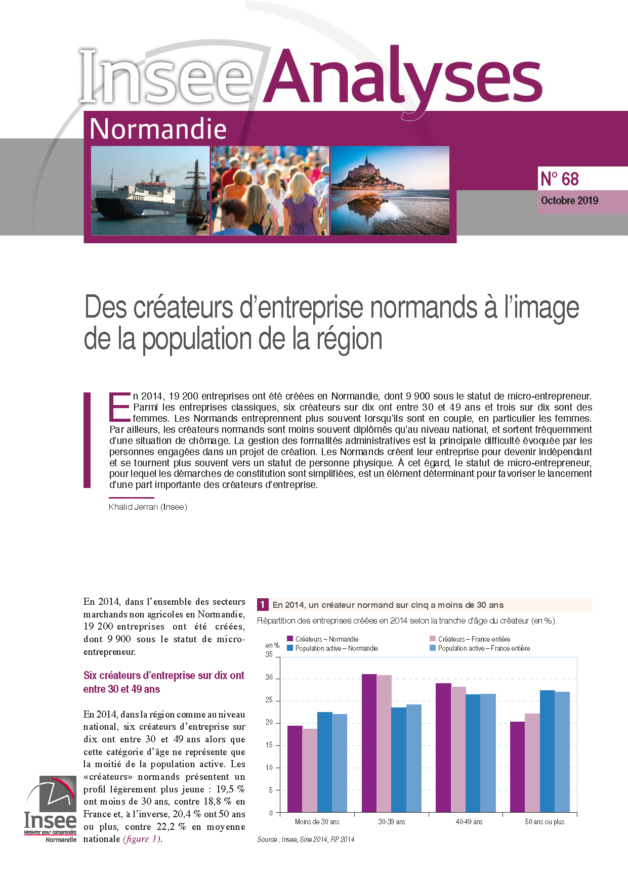 Insee Analyses Createurs Entreprises decembre2019 Page 1