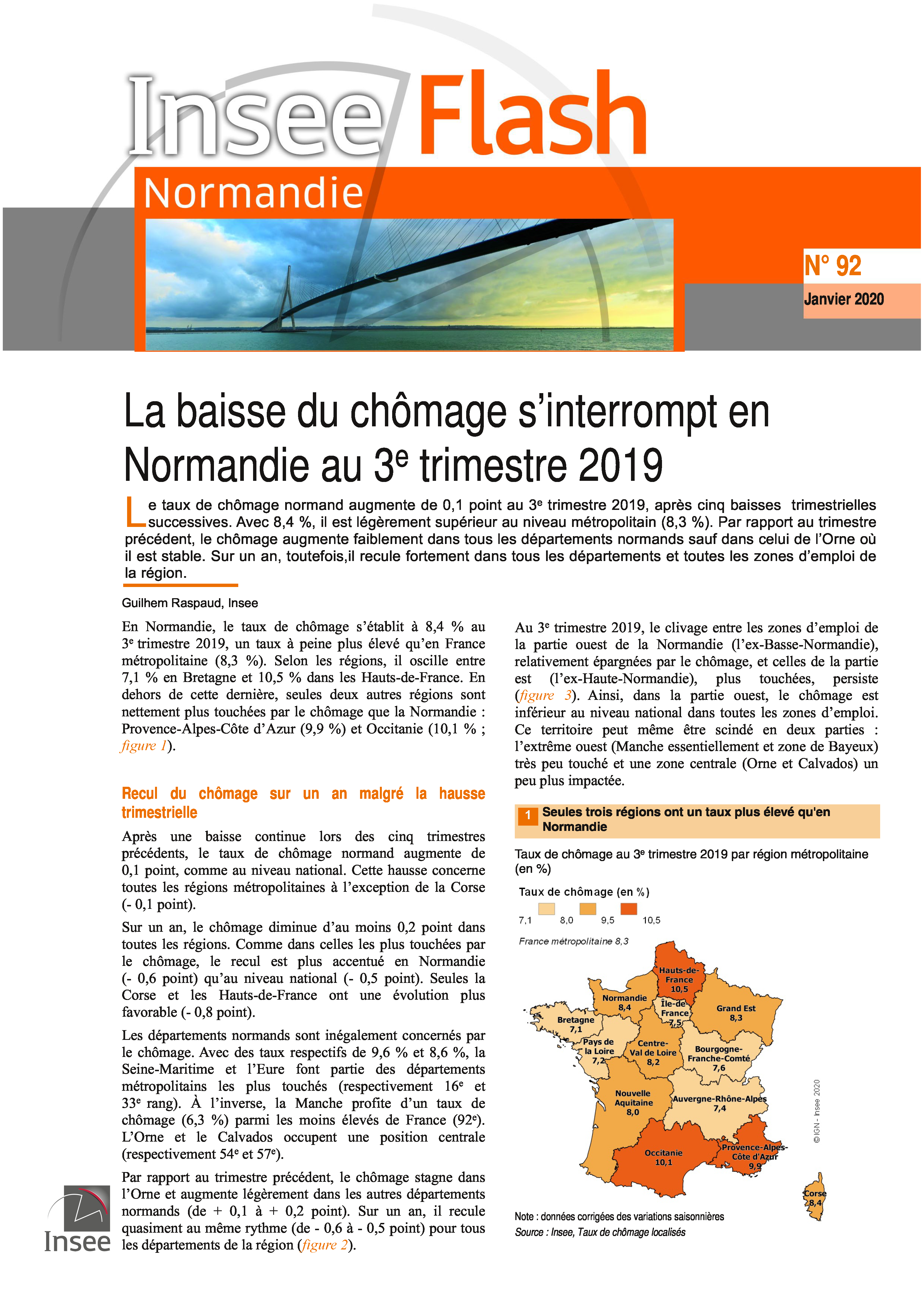 insee flash 92 janv 2020 chomage Page 1