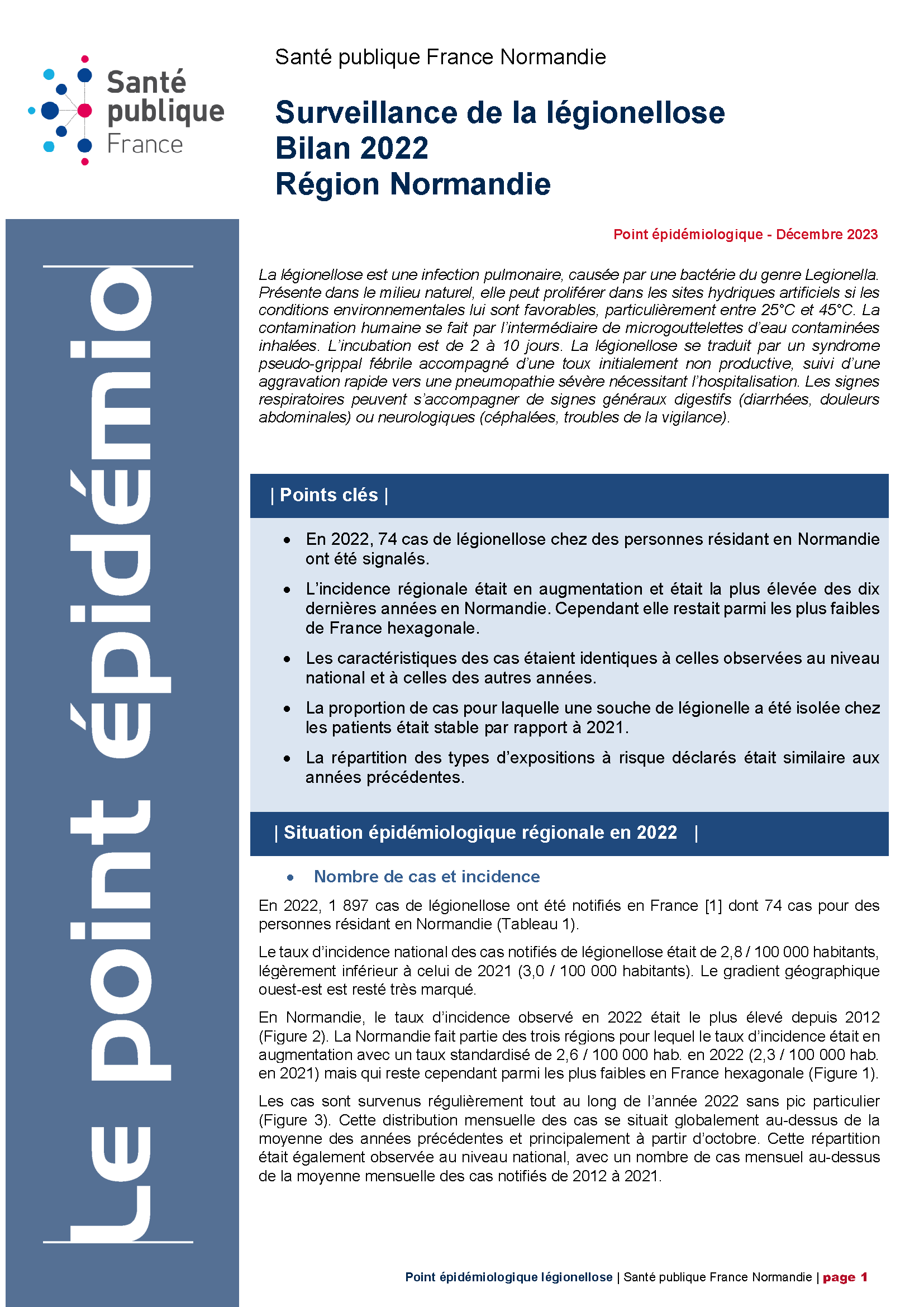 pe legionellose normandie bilan 2022 Page 1